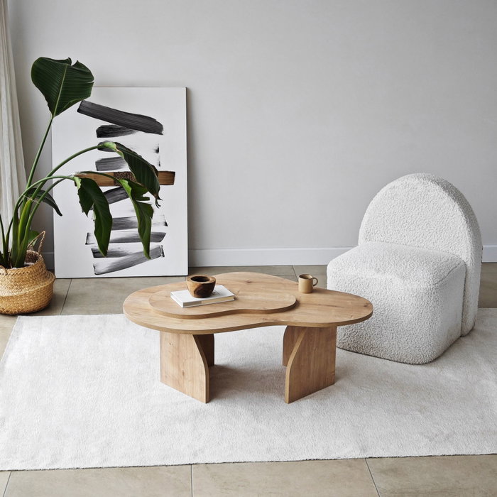 Hanah Home Mesa de Centro Melted - Sapphire Oak Hanah Home Mesa de Centro Melted - Sapphire Oak